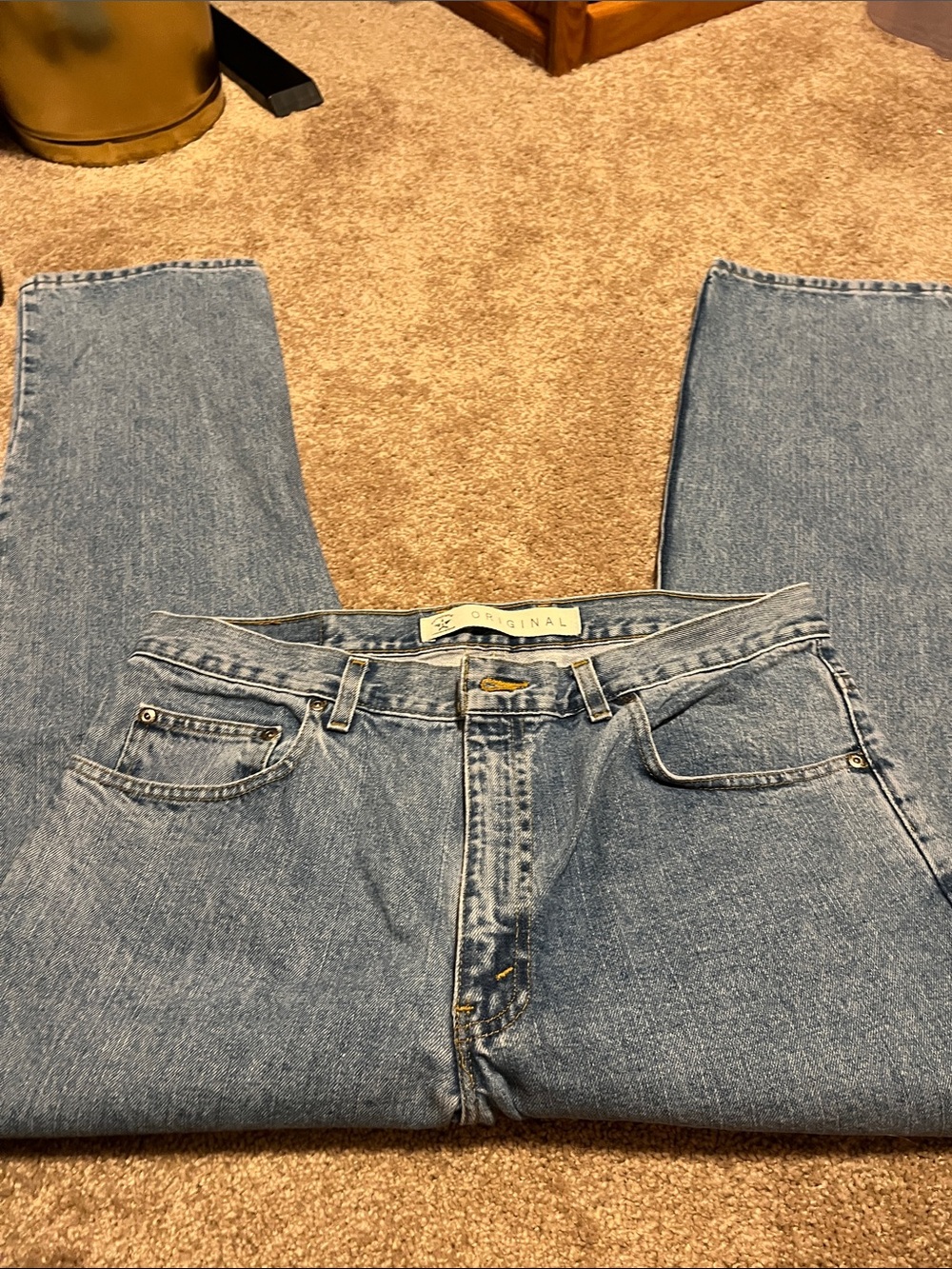 Arizona Jean Company Light Blue Straight Leg Men’s Jeans